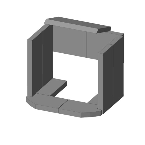 Šamotová komora komplet EGMONT 